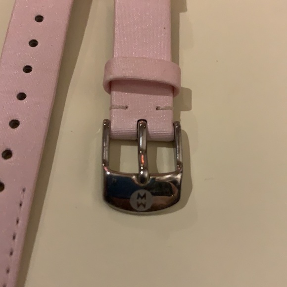 Brand new pink satin 16mm quick release Michele watch band